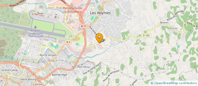 localisation de l'entreprise TSA SOGETRAS à LES ABYMES