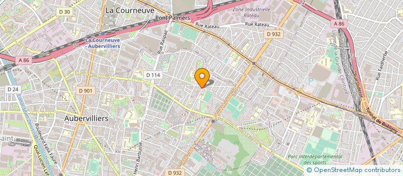 localisation de l'entreprise TSAD  AUBERVILLIERS