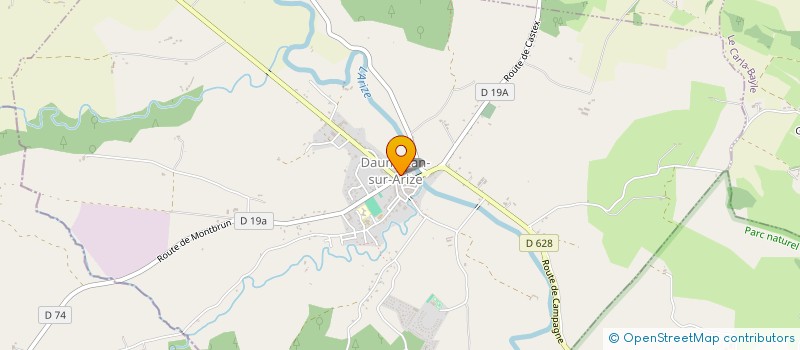 localisation de l'entreprise TSANA à LA BASTIDE-DE-BESPLAS