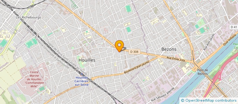 localisation de l'entreprise TSARALALANA  HOUILLES