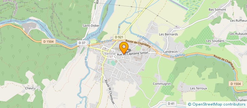 localisation de l'entreprise TSB  YENNE