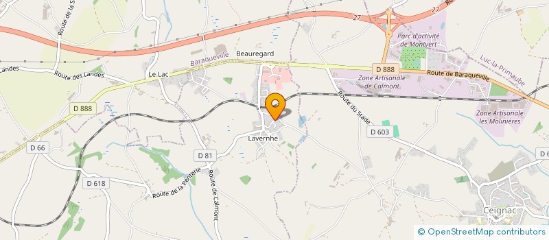 localisation de l'entreprise TSB CHER  MANHAC