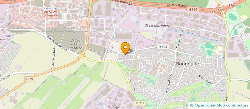 localisation de l'entreprise TSB COB  BONDOUFLE