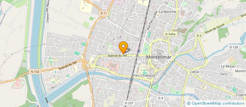 localisation de l'entreprise TSB IMMO  MONTELIMAR