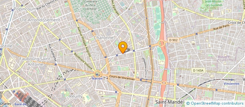 localisation de l'entreprise TSB SARL  PARIS