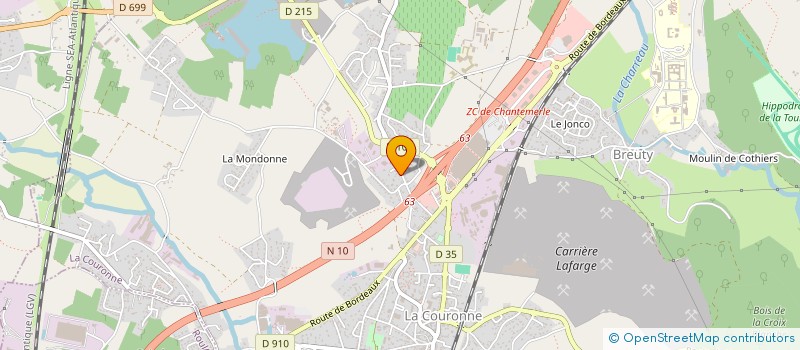 localisation de l'entreprise TSC 16  LA COURONNE