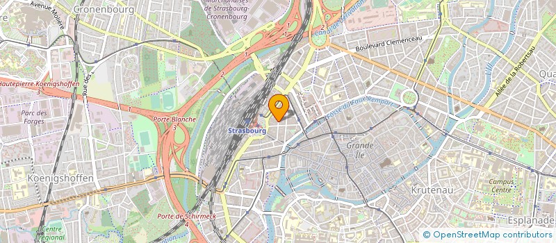 localisation de l'entreprise TSC à STRASBOURG