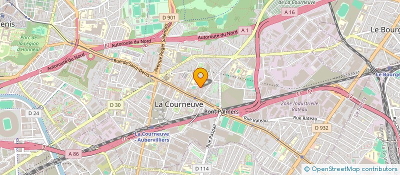 localisation de l'entreprise TSC RECORDS - LIVE MUSIC PRODUCTION à LA COURNEUVE