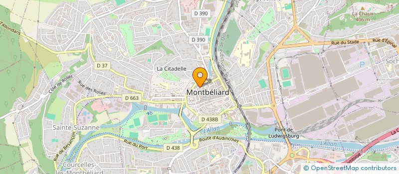 localisation de l'entreprise TSC TRANSPORT à MONTBELIARD