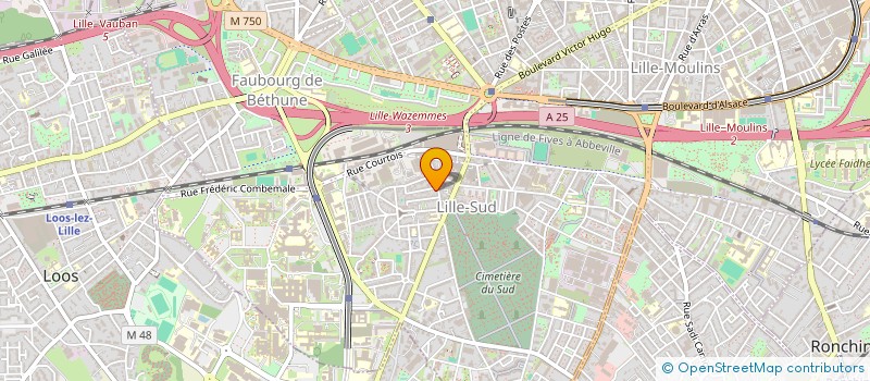 localisation de l'entreprise TSCHUSS PROD & COM à LILLE
