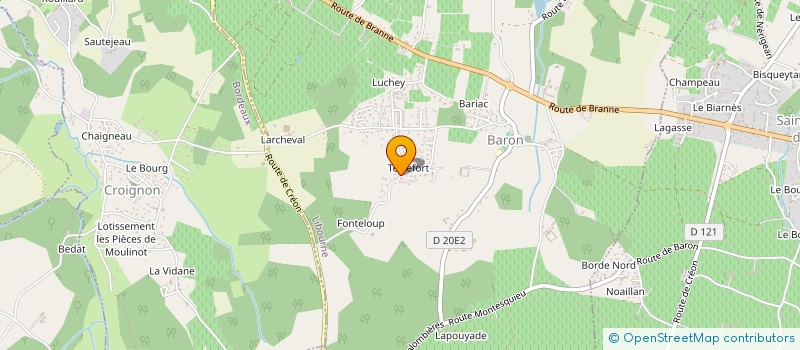 localisation de l'entreprise TSCL PEINTURE  BARON