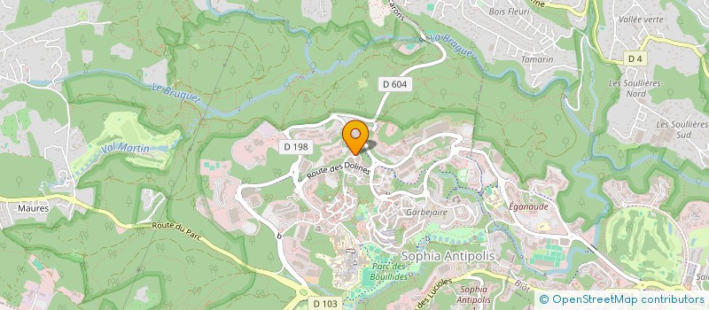 localisation de l'entreprise TSE FLEX  VALBONNE
