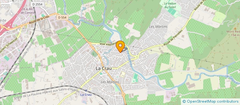 localisation de l'entreprise TSE PISCINE à LA CRAU