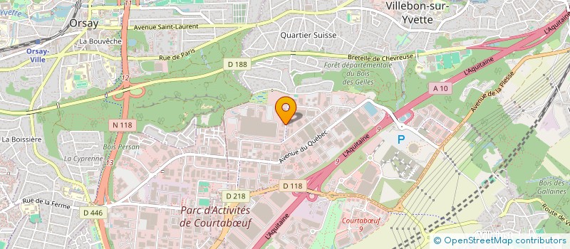 localisation de l'entreprise TSE (TRANSPORT SANTE EXPRESS)  VILLEBON-SUR-YVETTE