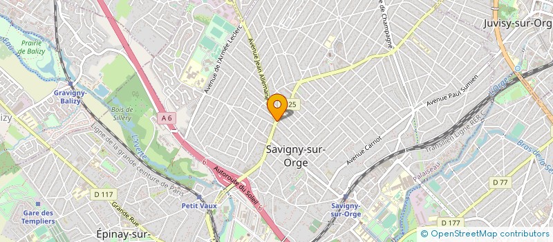 localisation de l'entreprise TSF BOUTET  SAVIGNY-SUR-ORGE