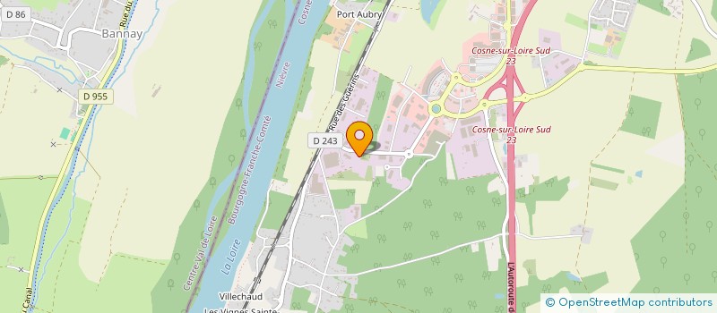 localisation de l'entreprise TSF GERIN EXPLOITATION à COSNE COURS SUR LOIRE