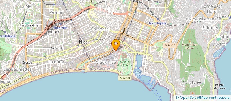 localisation de l'entreprise TSF RADIO 6 COTE D'AZUR à NICE