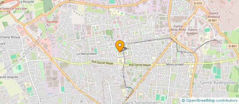 localisation de l'entreprise TSF SOURIRES FM - TOURAINE MULTIMEDIA  TOURS