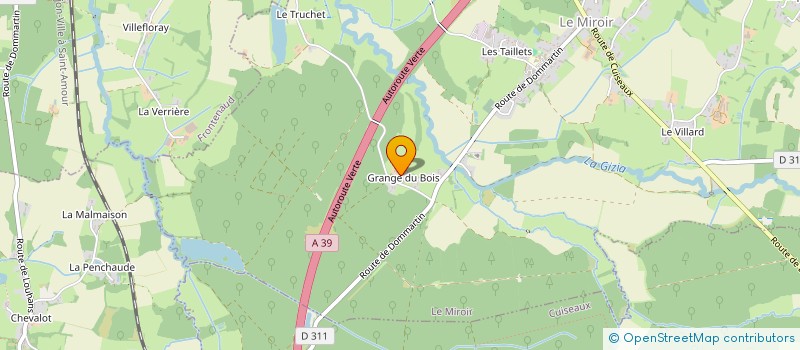 localisation de l'entreprise TSF TRANSPORTS FRANCK SILOUME  LE MIROIR