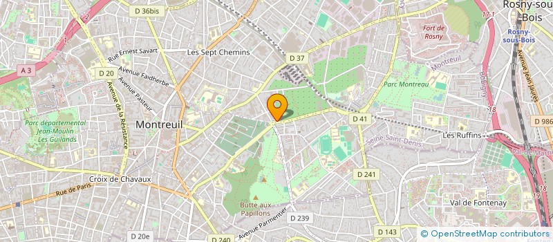 localisation de l'entreprise TSG GESTION  MONTREUIL