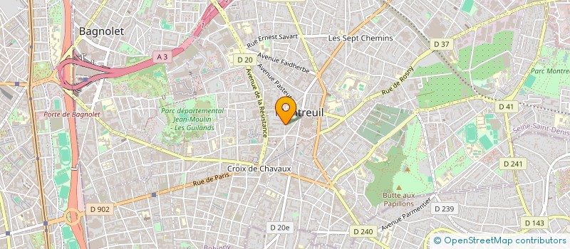 localisation de l'entreprise TSG TRANSPORTS SALIM GACEM à MONTREUIL