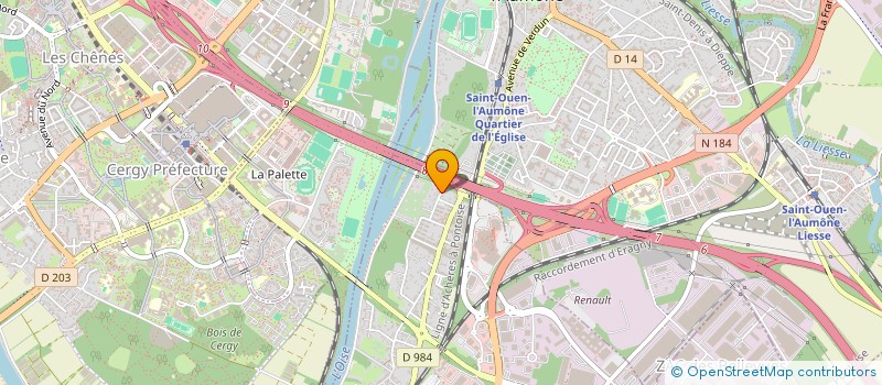 localisation de l'entreprise TSGC PEINTURE  ERAGNY