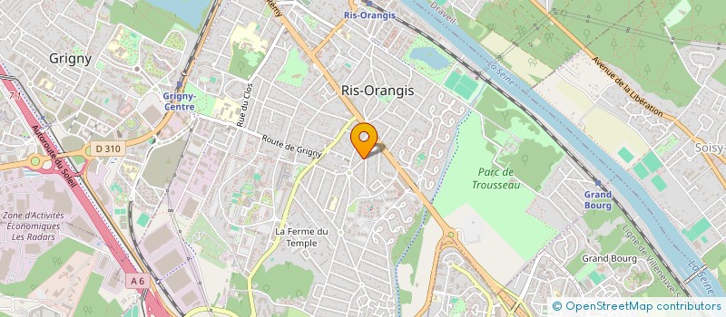 localisation de l'entreprise TSH à RIS-ORANGIS