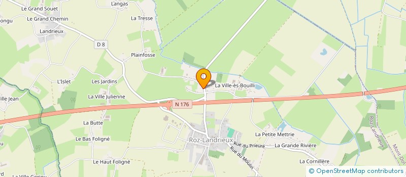 localisation de l'entreprise TSH à ROZ-LANDRIEUX