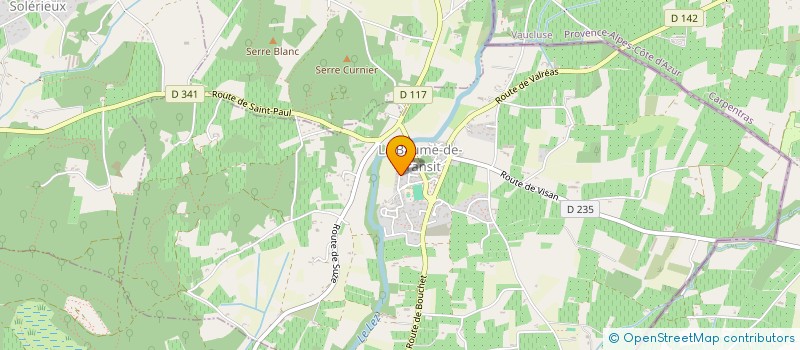 localisation de l'entreprise TSH  LA BAUME-DE-TRANSIT