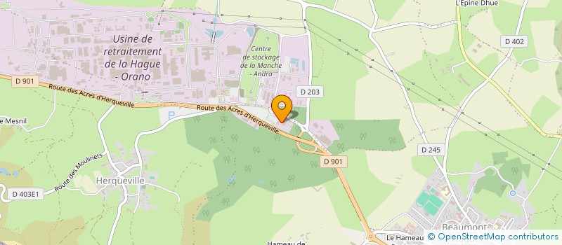 localisation de l'entreprise TSI MAINTENANCE  LA HAGUE