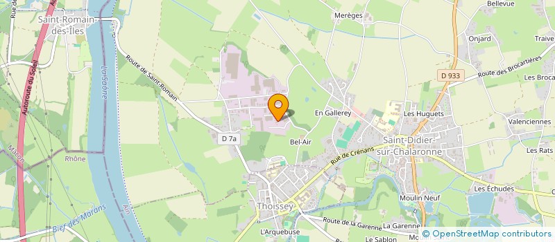 localisation de l'entreprise TSI PEINTURE  SAINT-DIDIER-SUR-CHALARONNE