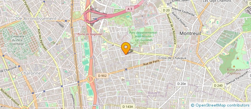 localisation de l'entreprise TSI PRESTA à MONTREUIL