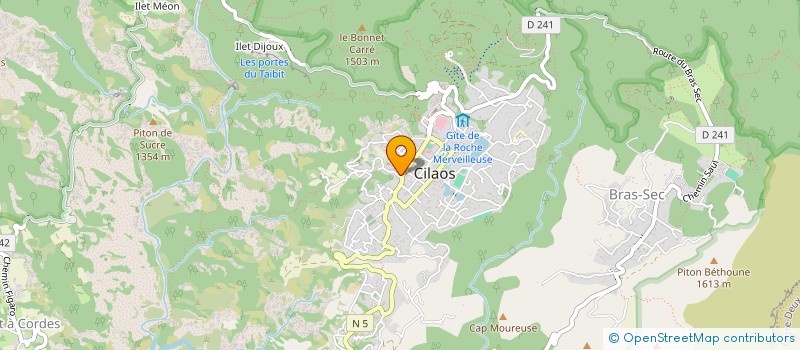 localisation de l'entreprise TSILAOSA HOTEL à CILAOS