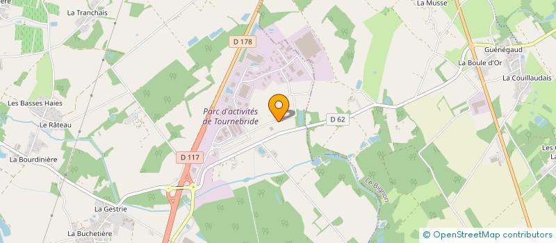 localisation de l'entreprise TSM à LA CHEVROLIERE