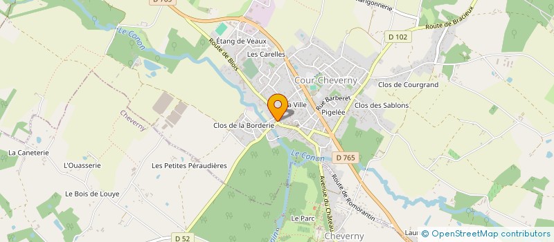 localisation de l'entreprise TSM  COUR-CHEVERNY