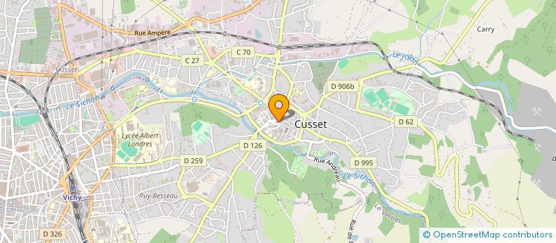 localisation de l'entreprise TSM à CUSSET