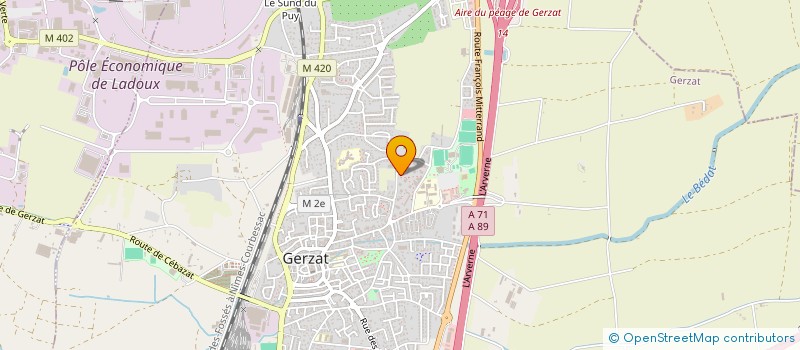 localisation de l'entreprise TSN-ACTIF  GERZAT