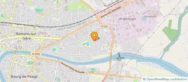 localisation de l'entreprise TSN FACADE à ROMANS-SUR-ISERE