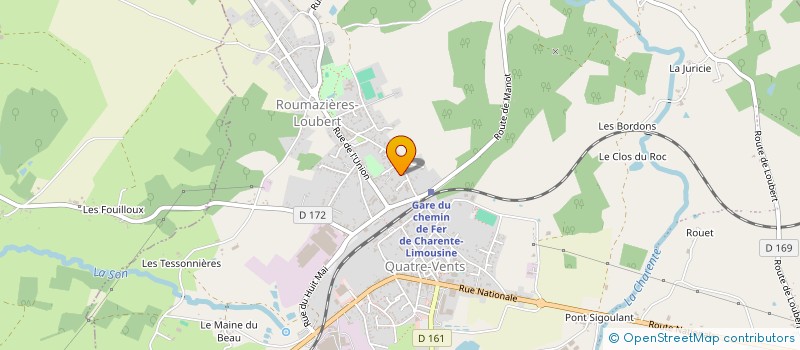 localisation de l'entreprise TSN SERVICES à TERRES-DE-HAUTE-CHARENTE