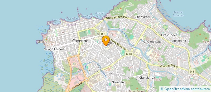 localisation de l'entreprise TSOB GUYANE  CAYENNE