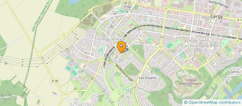 localisation de l'entreprise TSOFT  CERGY