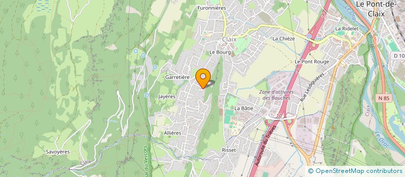 localisation de l'entreprise TSOKOS  CLAIX