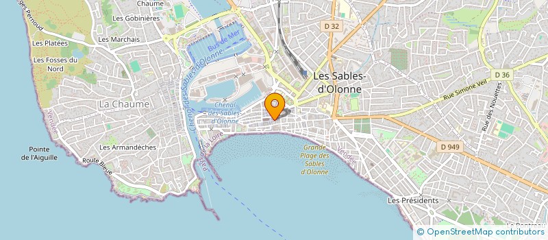 localisation de l'entreprise TSP à LES SABLES D'OLONNE