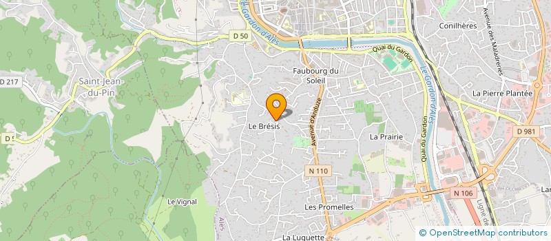 localisation de l'entreprise TSP  ALES