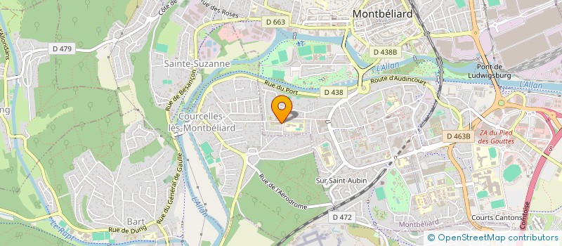 localisation de l'entreprise TSPI à MONTBELIARD