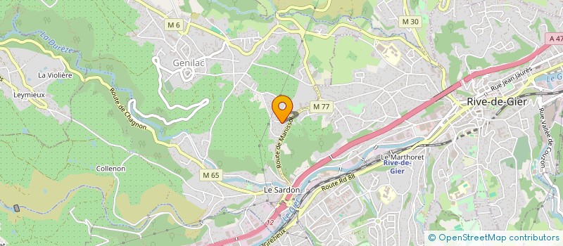 localisation de l'entreprise TSR  GENILAC