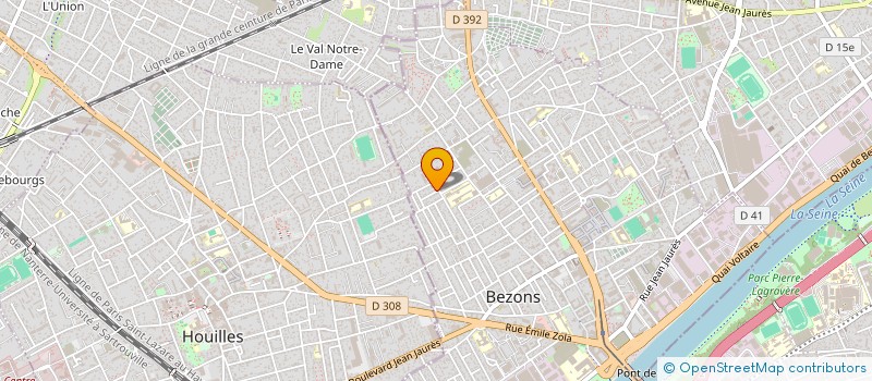 localisation de l'entreprise TSR  BEZONS