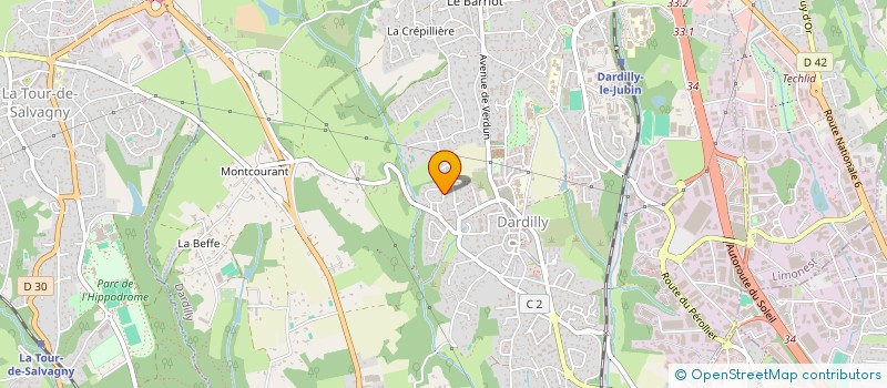 localisation de l'entreprise TSR ONE à DARDILLY
