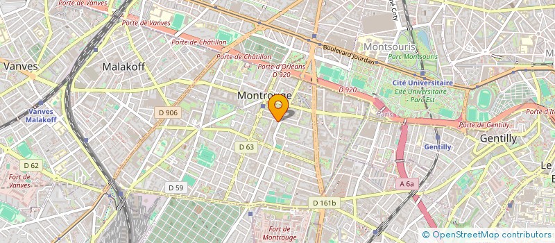 localisation de l'entreprise TSS INTERNATIONAL  MONTROUGE