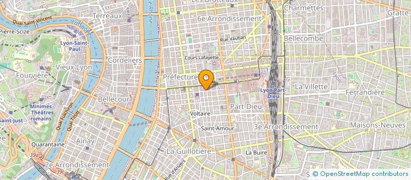 localisation de l'entreprise TST  LYON